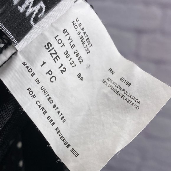 MiracleSuit 12 Black Polka Dot Slimming Twist Front Tankini Swim Top Made in USA - Picture 4 of 4